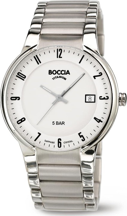 Immagine prodotto Boccia 3629-02 Orologio da uomo in titanio 39mm 5ATM (Orologio da polso analogico, 39 mm)