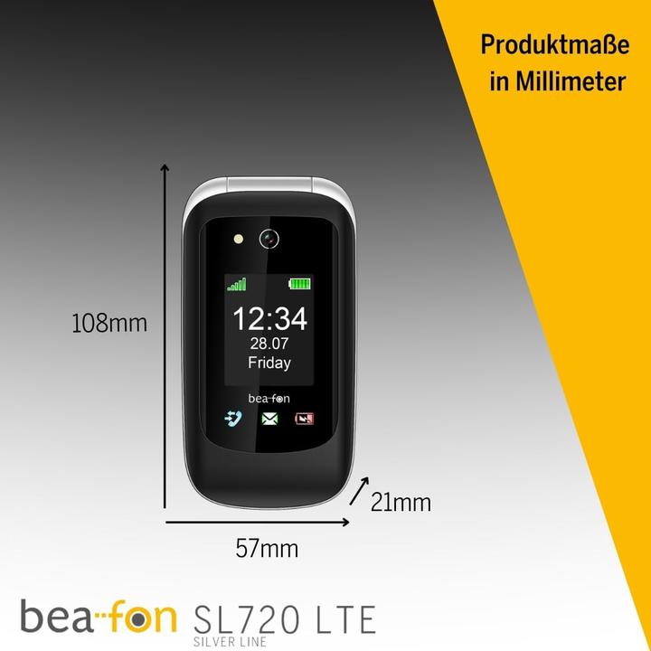 Produktbild Bea-Fon SL720i 4G schwarz (2.80", 0.30 Mpx)