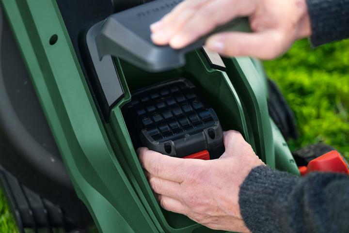 Image du produit Bosch Hausgeräte Rotak 18V-34 solo Akku-Rasenmäher (Fonctionnement sur batterie)