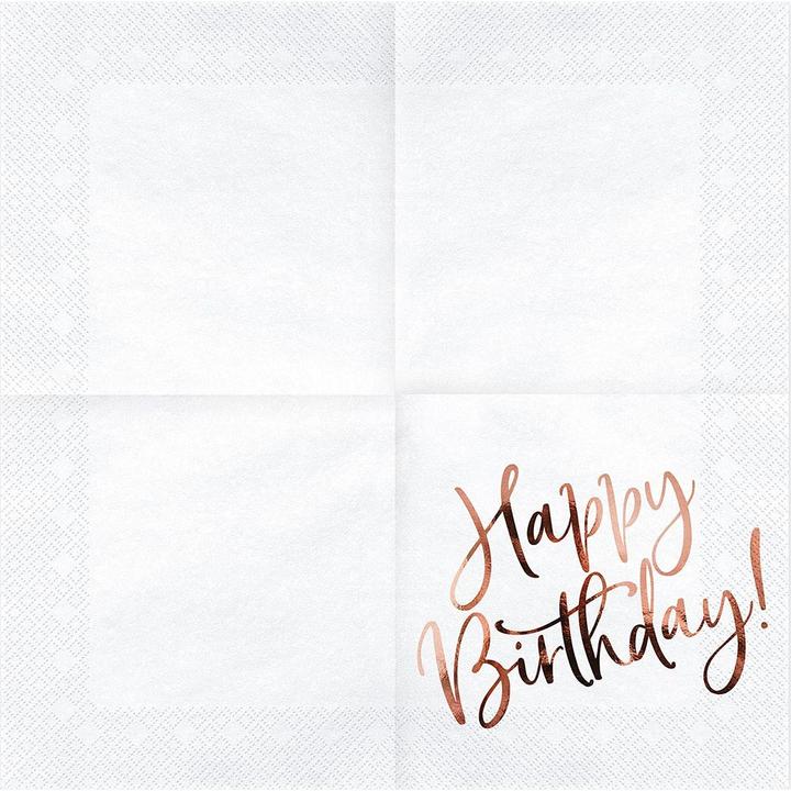 Actual product image Partydeco Happy (20 pcs., 33 x 33 cm)