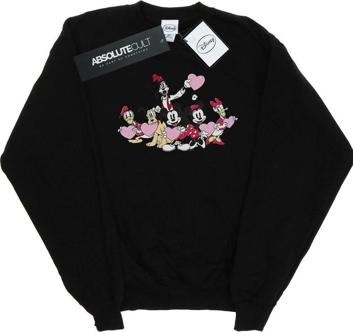 Actual product image Disney Womens/Ladies Mickey Mouse Love Friends Sweatshirt (M)