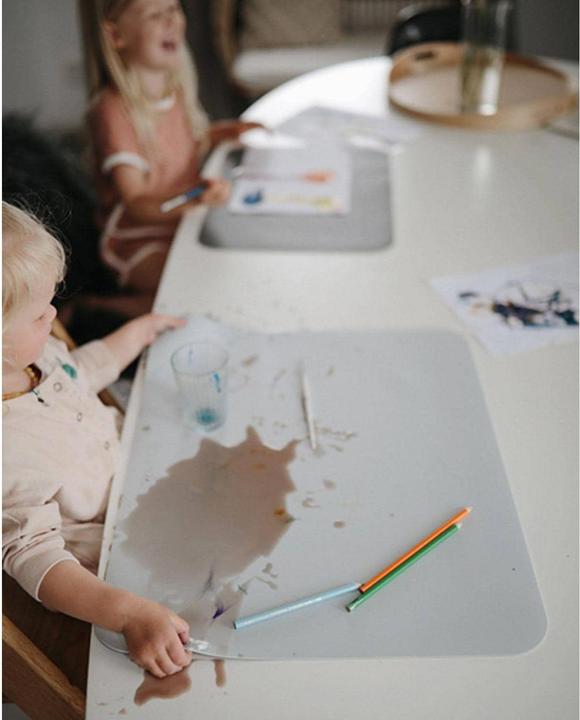 Actual product image Noui Noui Children's Table Set XL Grey Powder 55 x 45 cm