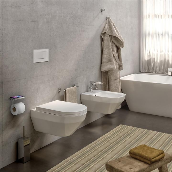 Productafbeelding Gedy BEKLEDE ROLHOUDER MET STEUN 203913