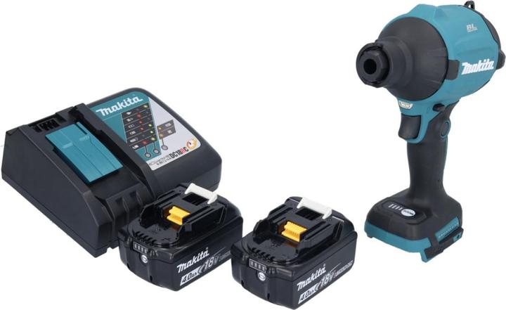 Actual product image Makita DAS 180 RM Battery Blower 18 V Brushless + 2x Battery 4,0 Ah + Charger (Rechargeable battery operated)