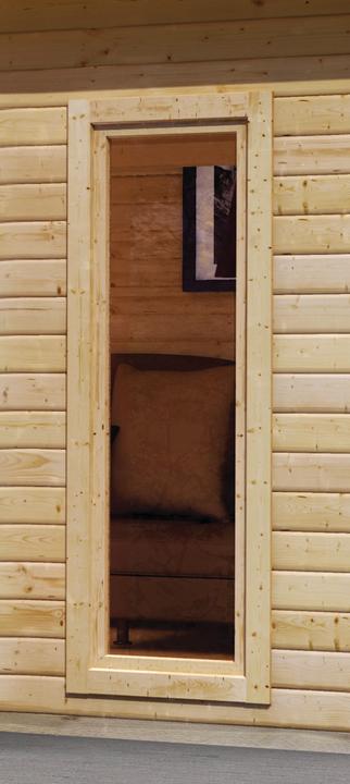 Image du produit Karibu Cabane de sauna Norbert accès d'angle (Contrôle externe de 9 KW)
