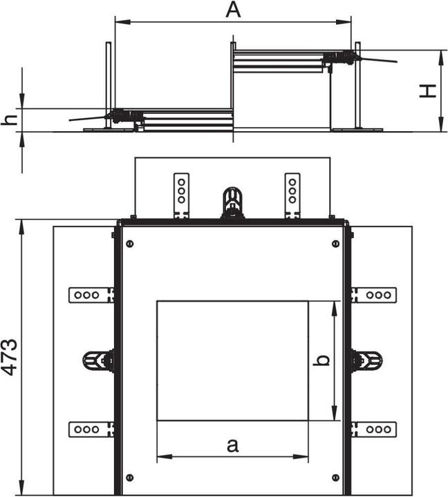 Actual product image OBO Bettermann OBO OKA-G A 40240 6 Attachment unit for GES6 St FS (46 cm)
