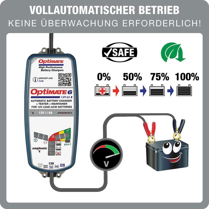 Actual product image Tecmate 6 Ampmatic (12V, 6 A)