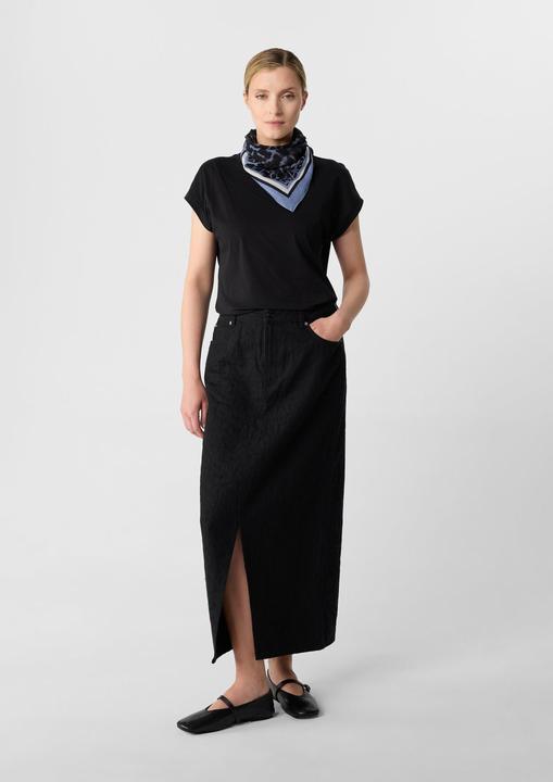 Image du produit Comma Tuch Quadratisches Baumwolltuch mit All-over-Print