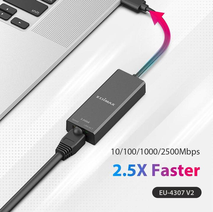 Produktbild edimax EU-4307 V2 (USB-C, RJ45 (1x))