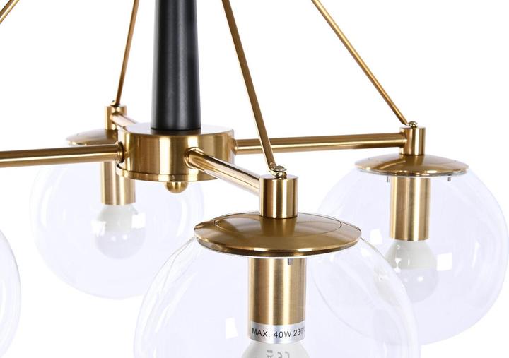 Produktbild DKD Home Decor Deckenlampe 50 x 50 x 144 cm Kristall Gold Metall 50 W (E14)