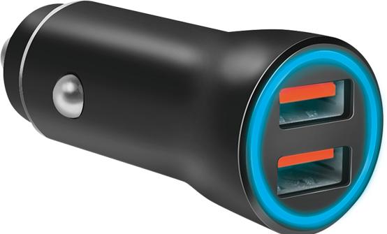 Immagine prodotto LogiLink Alimentatore USB per auto, 2x USB-A, 10,5 W, nero