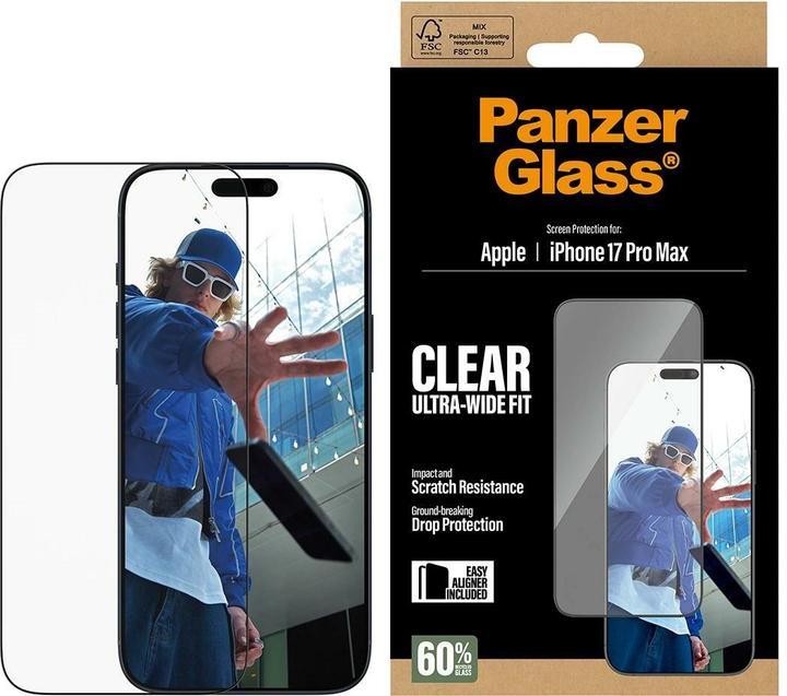 Produktbild PanzerGlass Ultra Wide Fit (1 Stk., Apple iPhone 17 Pro Max)