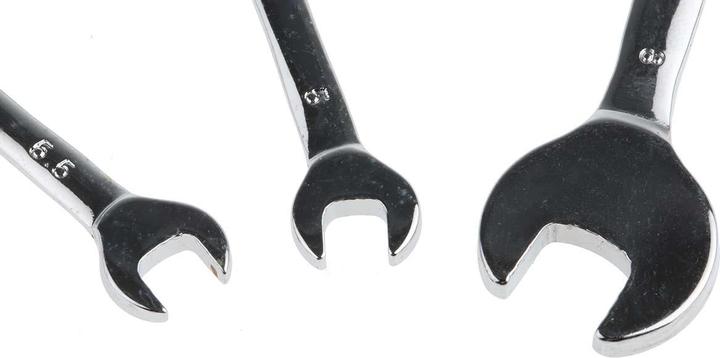 Actual product image RS PRO 3pcs metric small open ended spanner set