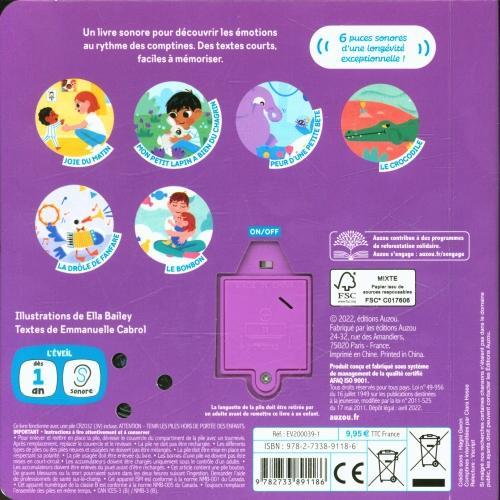 Image du produit Mes comptines des émotions (Français, Bailey Ella, Cabrol Emmanuelle, 2022)