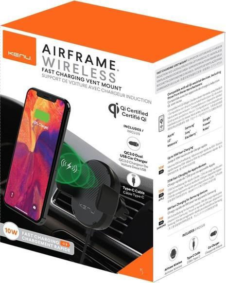 Actual product image Kenu Airframe Wireless -lataava autoteline, musta