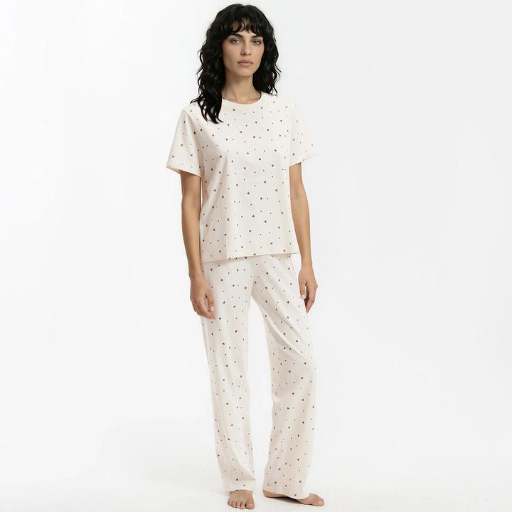 Actual product image La Redoute Collections Pyjama mit Herzchen-Print (XL)