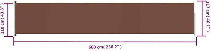 Image du produit vidaXL Seitenmarkise (6 m)