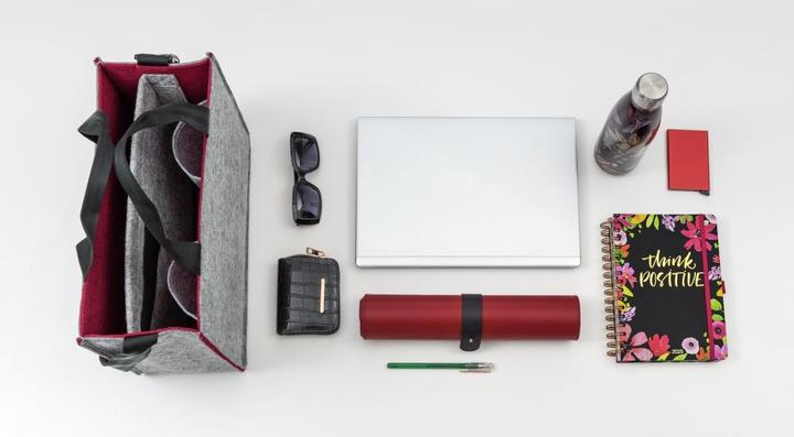 Immagine prodotto Sigel Notebooktasche Desk Sharing Bag Bicolor M, Grau/Rot 15.4 (15.40")