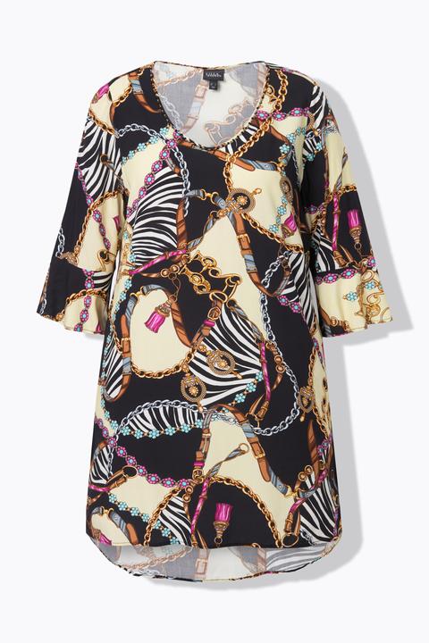 Actual product image Miamoda A-line tunic with leopard print (52)