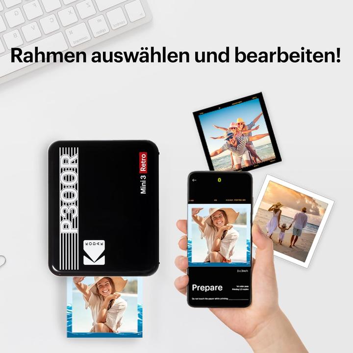 Actual product image Kodak Mini 3 Retro P300RW60 (Thermal printing, Colour)