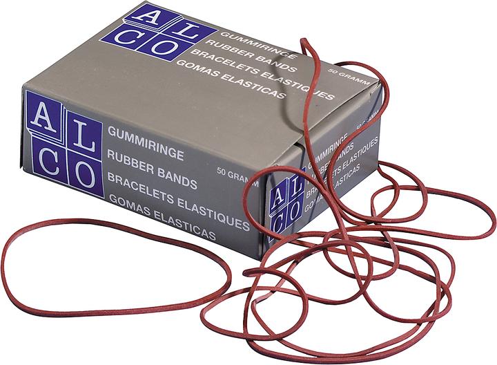 Alco Elastici, gomma naturale, rosso, varie dimensioni (1 pz.)