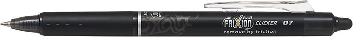 Produktbild Pilot Tintenroller FRIXION "Clicker", radierbar (Schwarz, 12 x)