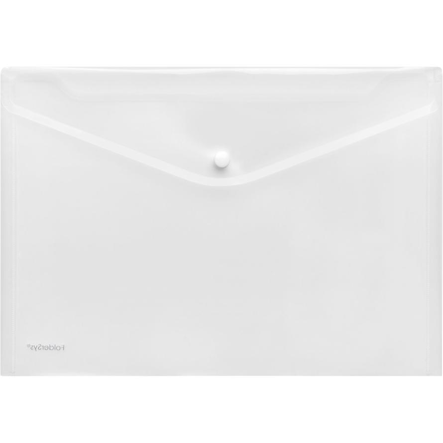 Foldersys, Mappe, Dokumententasche, DIN A4 quer, Druckknopfverschluss, PP (A4, 10 x)