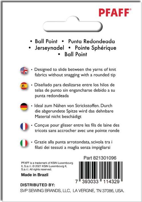 Energie-Label Pfaff PF BALL POINT NADEL 80/12 5PK