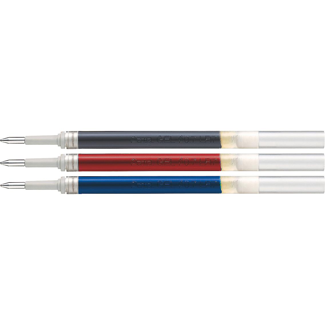 Thumbnail - Pentel, Ersatzpatrone, Ersatzmine für Gel-Tintenroller EnerGel BL 110 mit Druckmechanik (Gelmine, Schwarz, 0.50 mm)