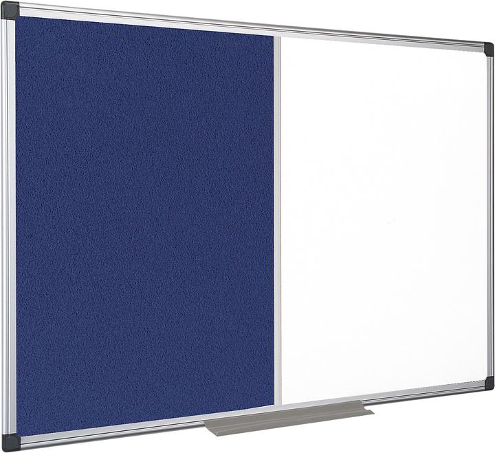 Productafbeelding Bi-Office Combinatiebord MAYA, gecombineerd prikbord en whiteboard, kurk of vilt, verschillende afmetingen (Combinatiebord, 150 x 120 cm)