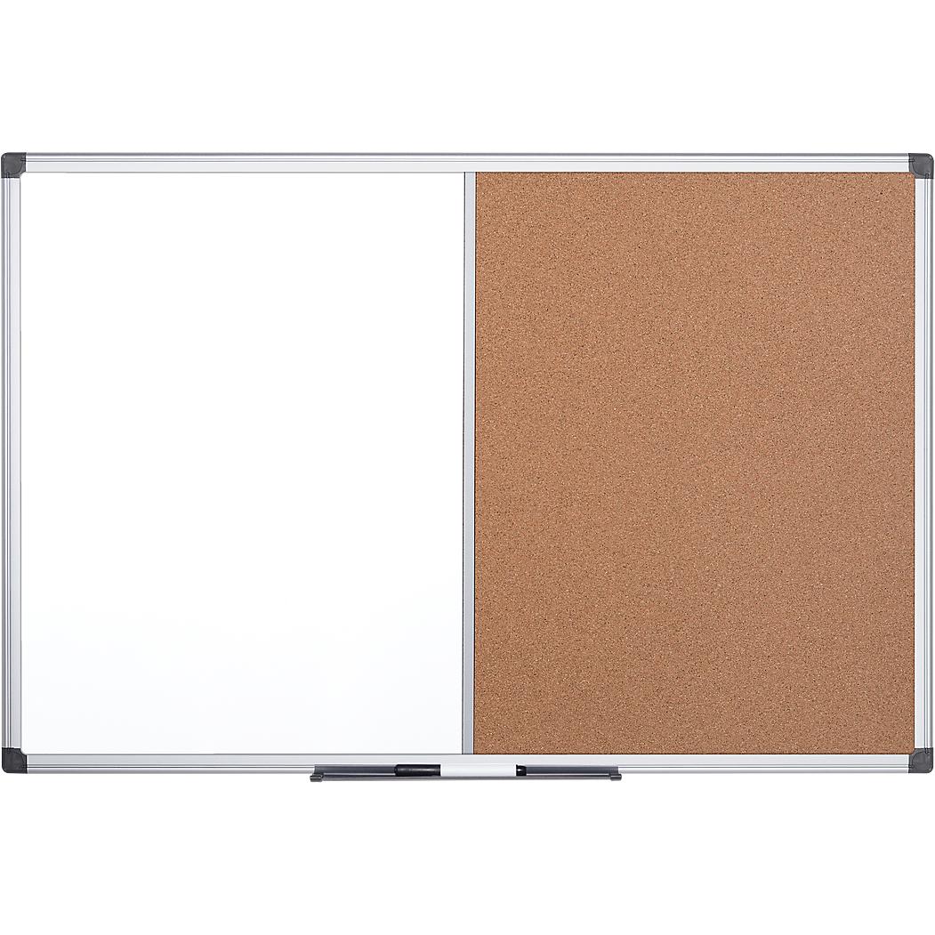 Bi-Office, Präsentationstafel, Kombitafel MAYA, kombinierte Pinn-und Whiteboardtafel, Kork oder Filz, div. Grössen (120 ...
