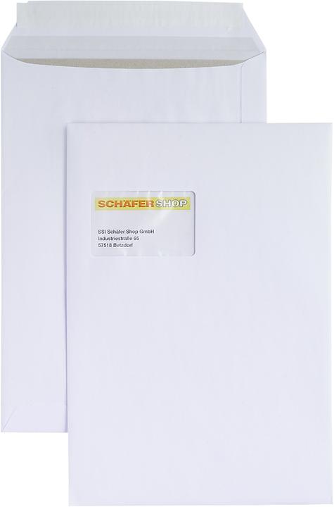 Produktbild Eurokuvert Versandtasche, C4, Papprückwand und Haftklebung, mit Fenster (1 x)