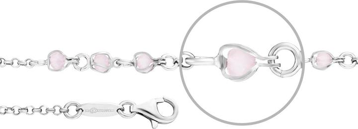 Immagine prodotto Der Kettenmacher Bracciale di quarzo (19 cm, Argento)