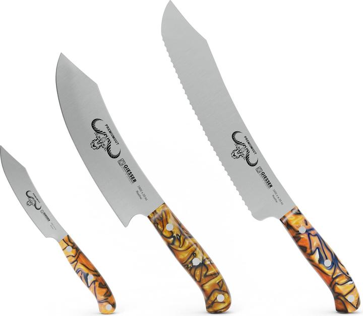 Giesser PremiumCut Messerset 3teilig Orange (25 cm)