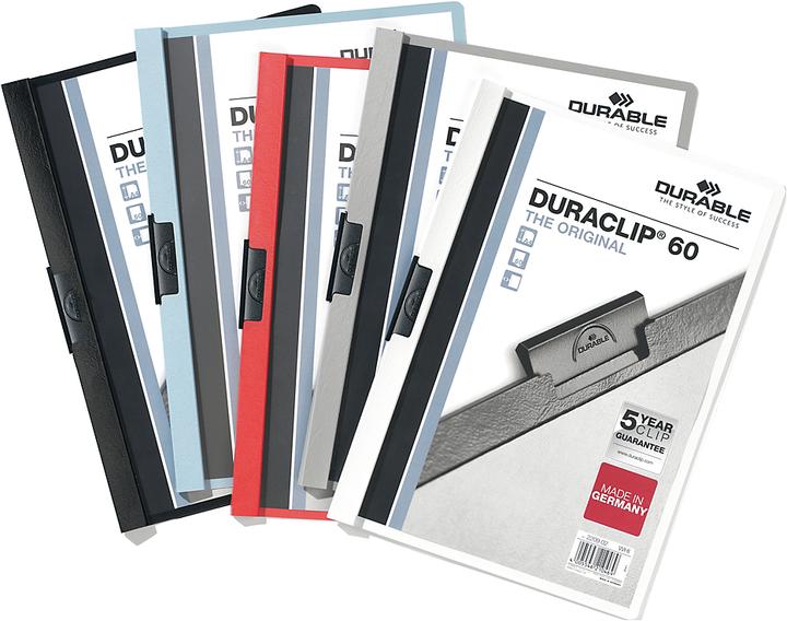 Produktbild Durable Klemmmappen DURACLIP, DIN A4, Kunststoff, mit Clip (A4, 25x)