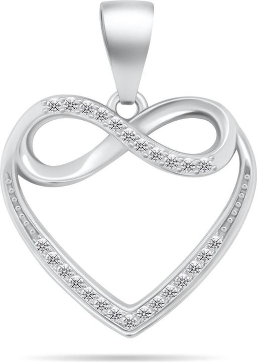 Brilio Silver - Design silver heart pendant PT16W