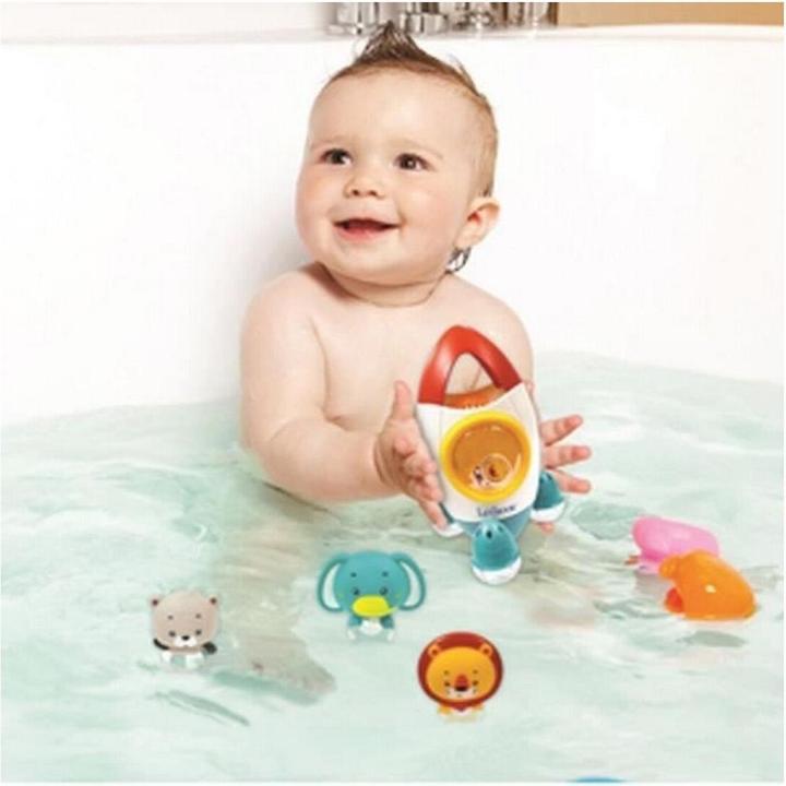 Image du produit Lexibook Space rocket bath toy set with 3 squeezable animals