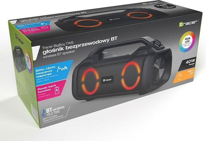 Actual product image Tracer BigBoy TWS bluetooth czarny (12 h)
