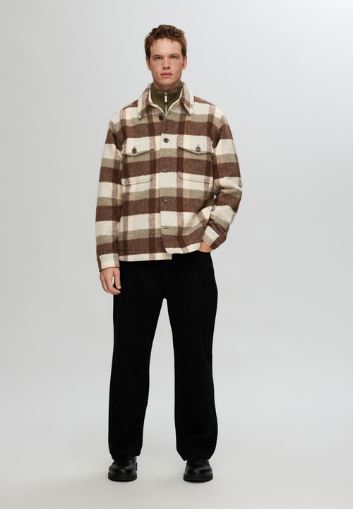 Image du produit Selected Homme Shacket à carreaux (L)