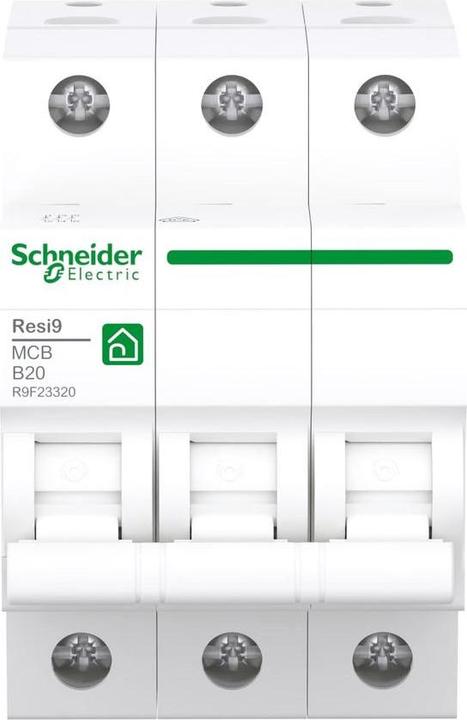 Produktbild APC Schneider Electric Leitungsschutzschalter 3P,20A,B R9F23320