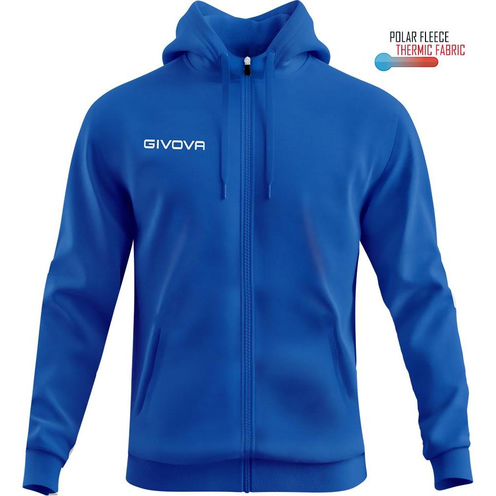 Givova, Herren, Pullover, fleecejacke kind 500, Blau, (3XS)