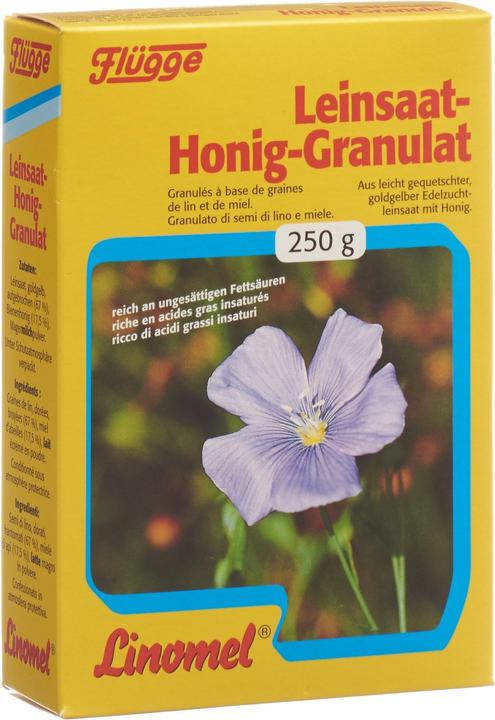 Flügge Leinsaat Honig Granulat (1 Stk., Granulat, 250 g)