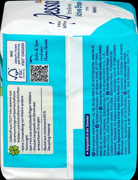 Image du produit dm Jessa Ultra-serviettes Active Shape (Tampons sanitaires)