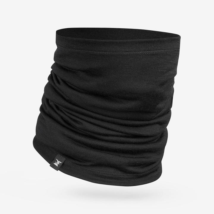 Forclaz Multifunktionstuch Schlauchschal Merinowolle Trekking - MT500 schwarz