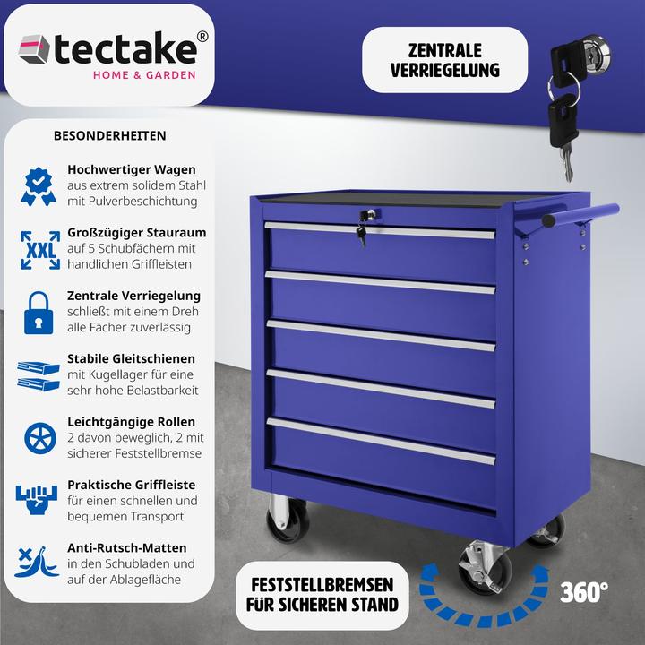 Image du produit tectake Chariot à outils (1 x)