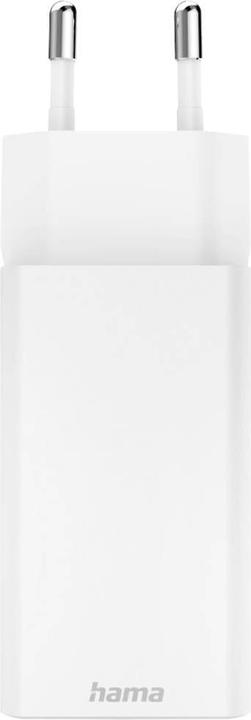 Produktbild Hama Schnellladegerät, GaN, 2x USB-C, PD/Qualcomm®, Mini-Ladegerät, 65 W, Weiss (65 W, 2 Ports)