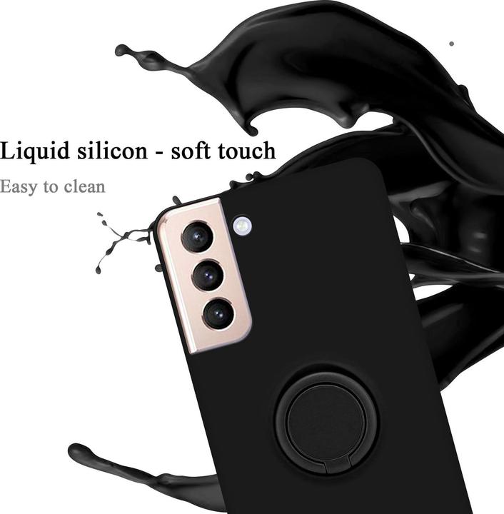 Produktbild Cadorabo HülleTPU im Liquid Schutz Case Silikon Design mit Ring (Samsung Galaxy S24+)
