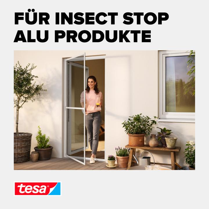 Actual product image tesa Insect screen Alu COMFORT replacement roll, for windows, without drilling (100 x 120 cm)