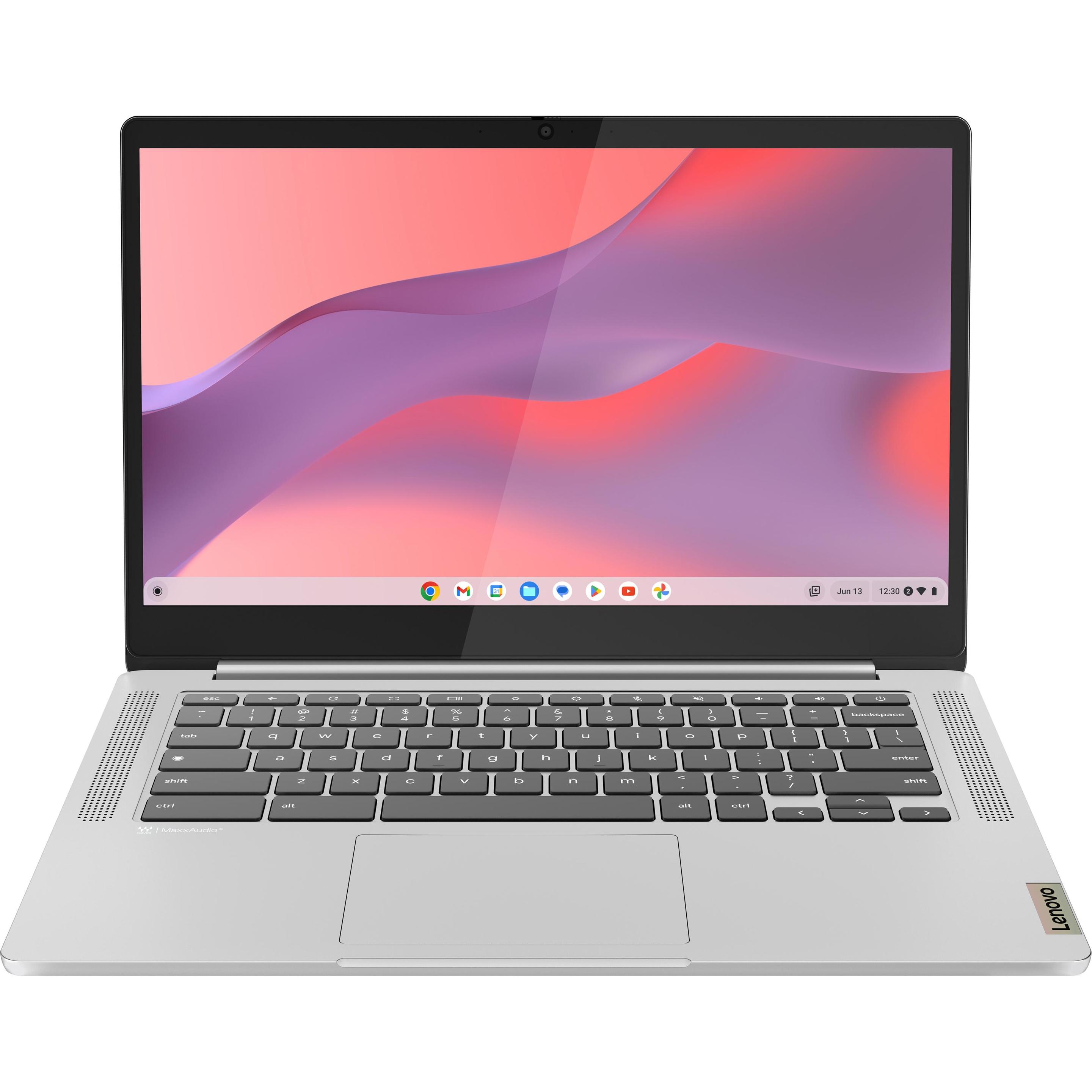 Lenovo IdeaPad Slim 3 (14", 128 GB, 4 GB, DE, MediaTek Kompanio 520), Notebook, Grau