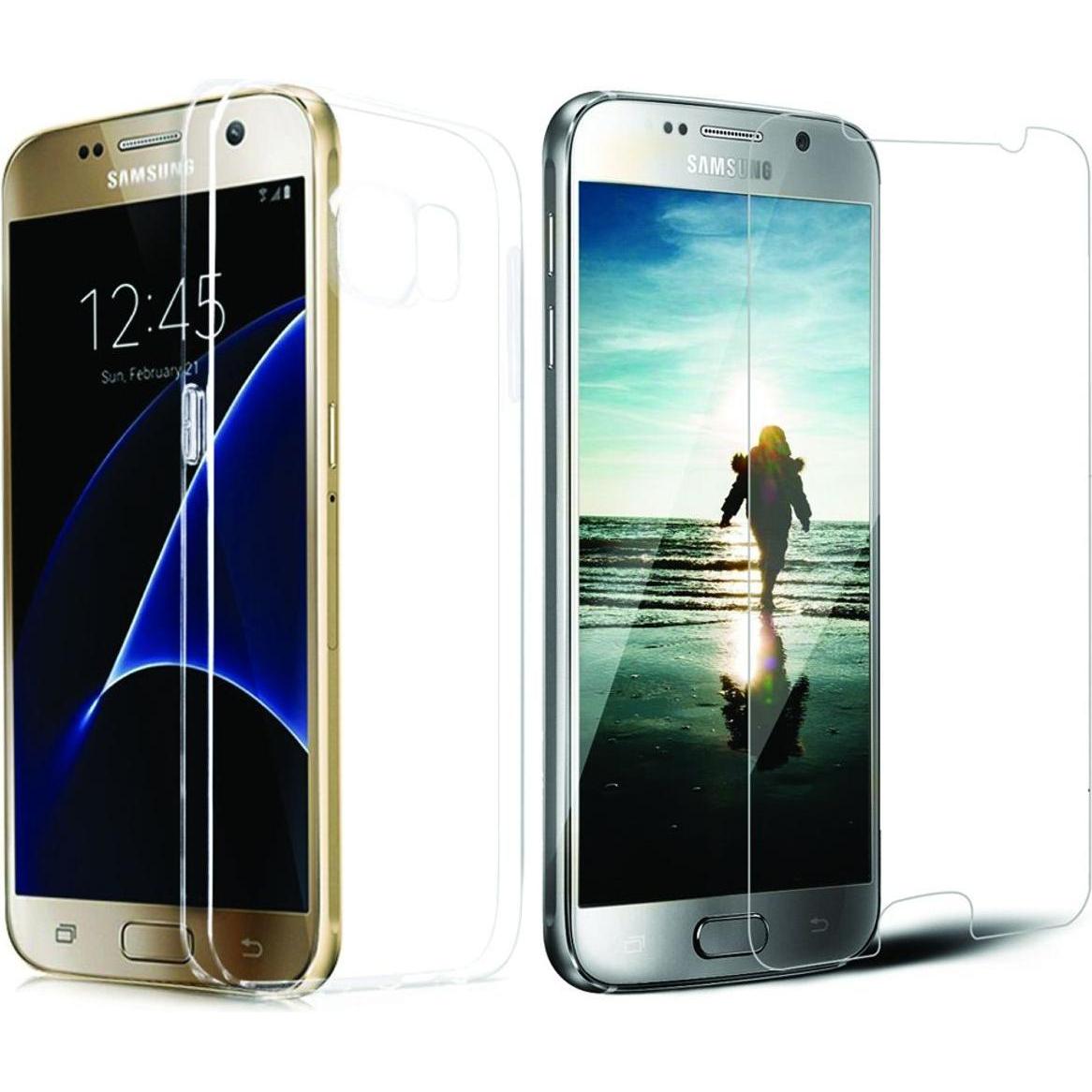 Thumbnail - König Design Handyhülle für Samsung Galaxy S7 Schutzcase Backcover Bumper Etuis Transparent (Samsung Galaxy S7), Smartph...
